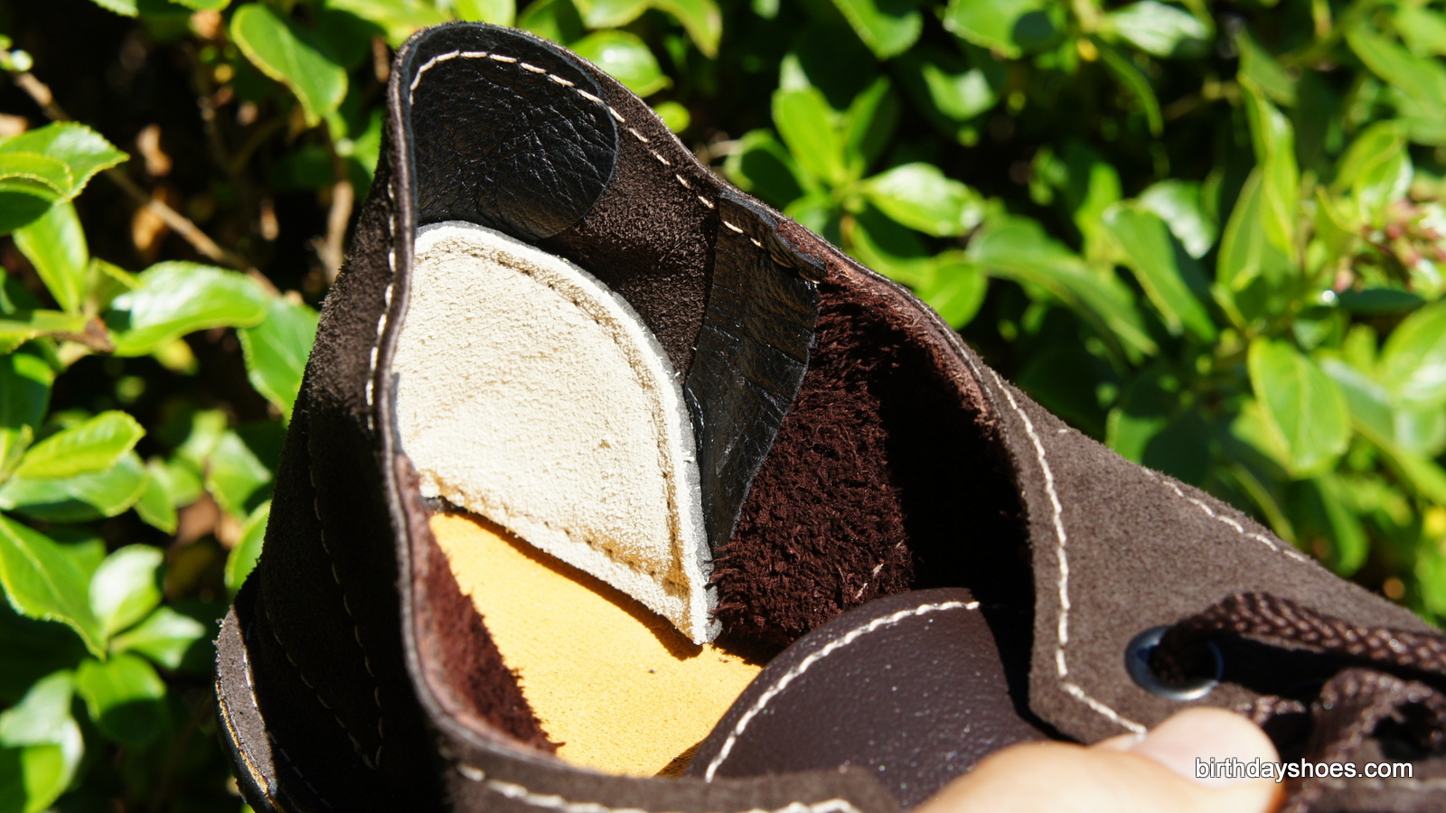 The corners of the heel pads could be felt under my feet for a few days.