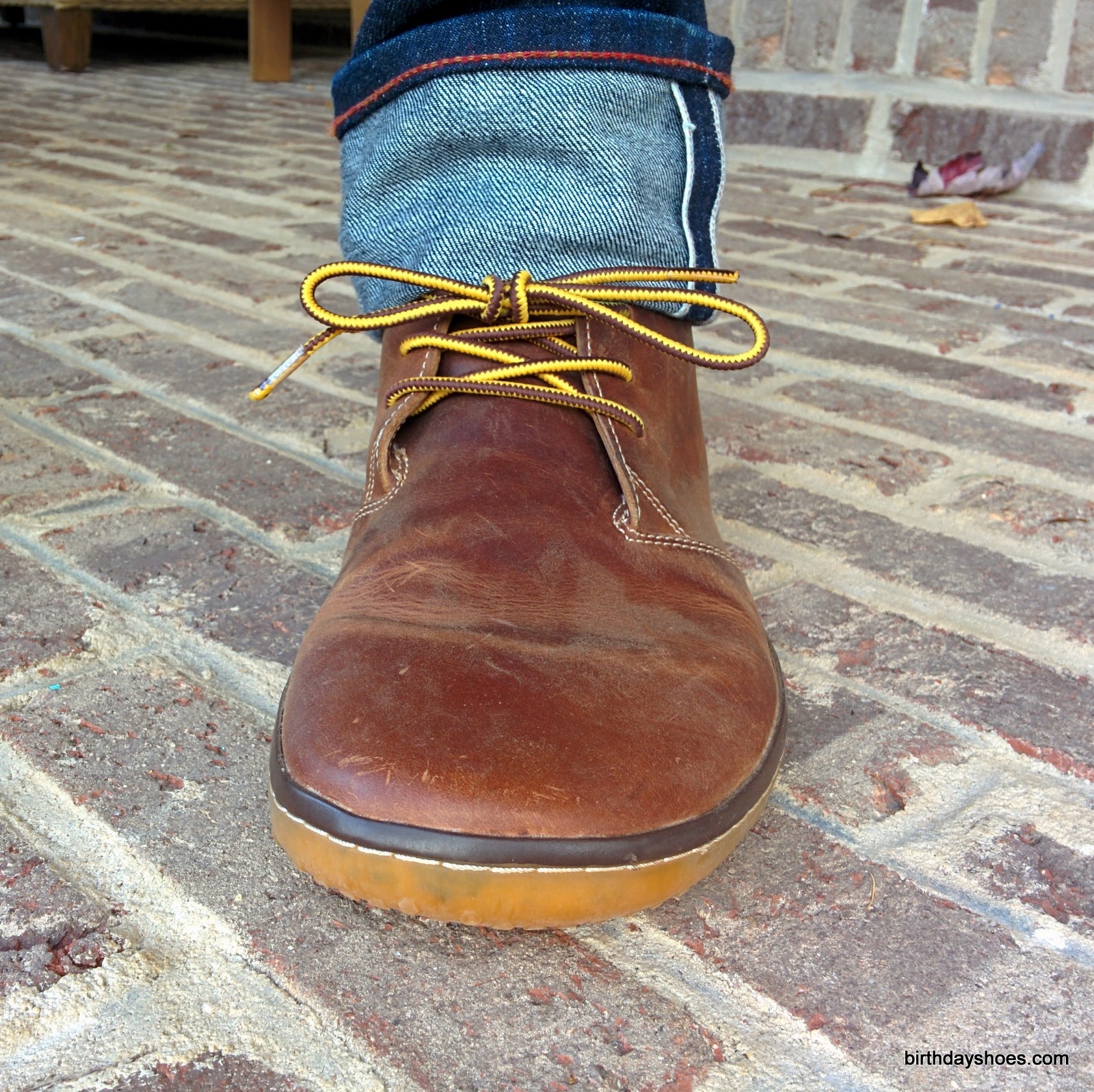 VivoBarefoot Gobi paired with Gustin Sixteener jeans.