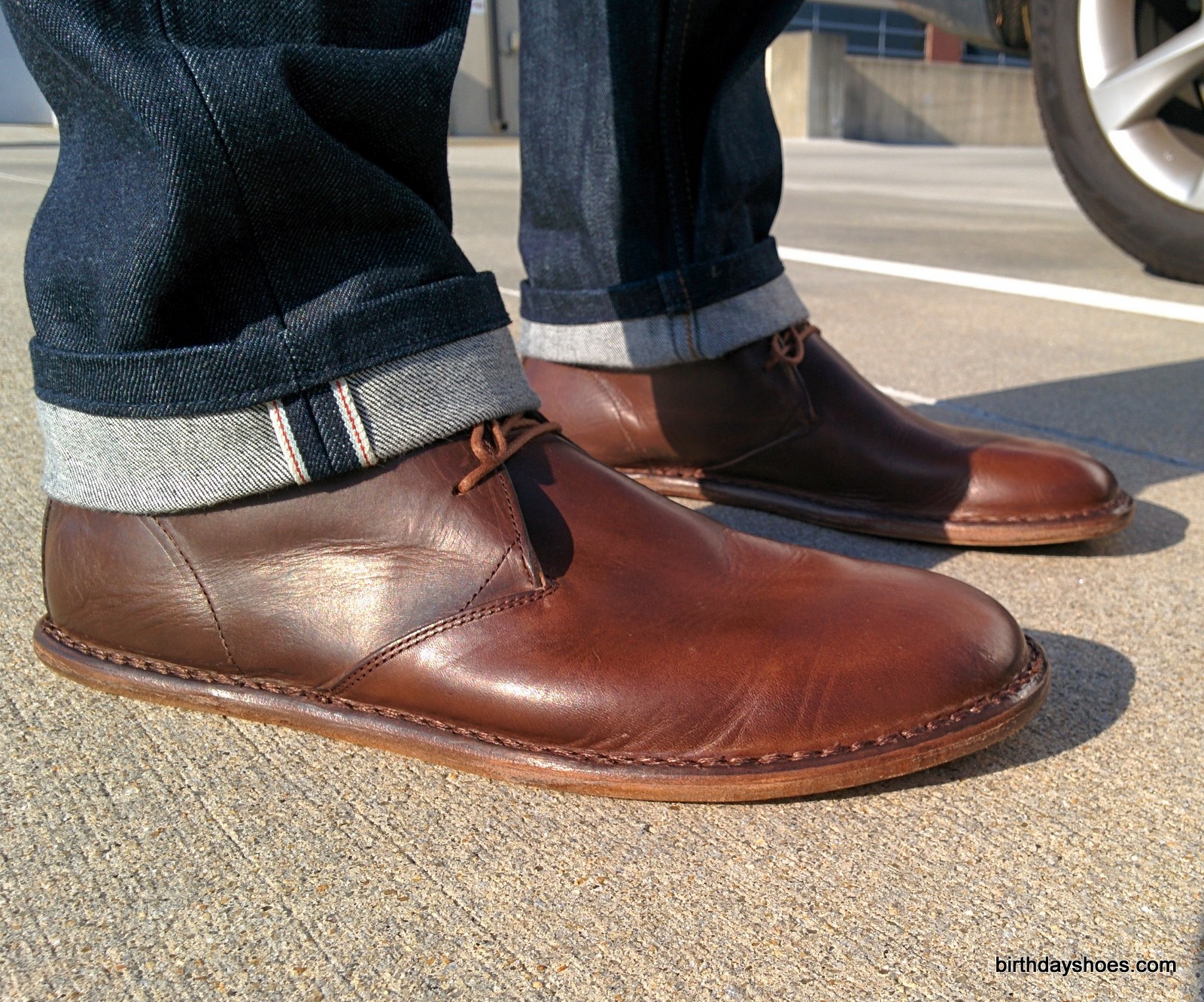 Worn here with a pair of selvedge jeans—fitting given a characteristic of selvedge is the high quality of the denim but the need to break them in.