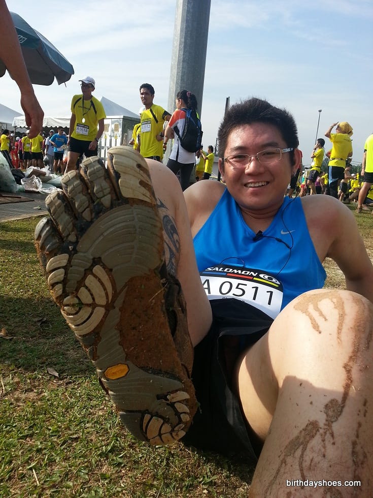 Baptised by Mud in FiveFingers KomodoSport