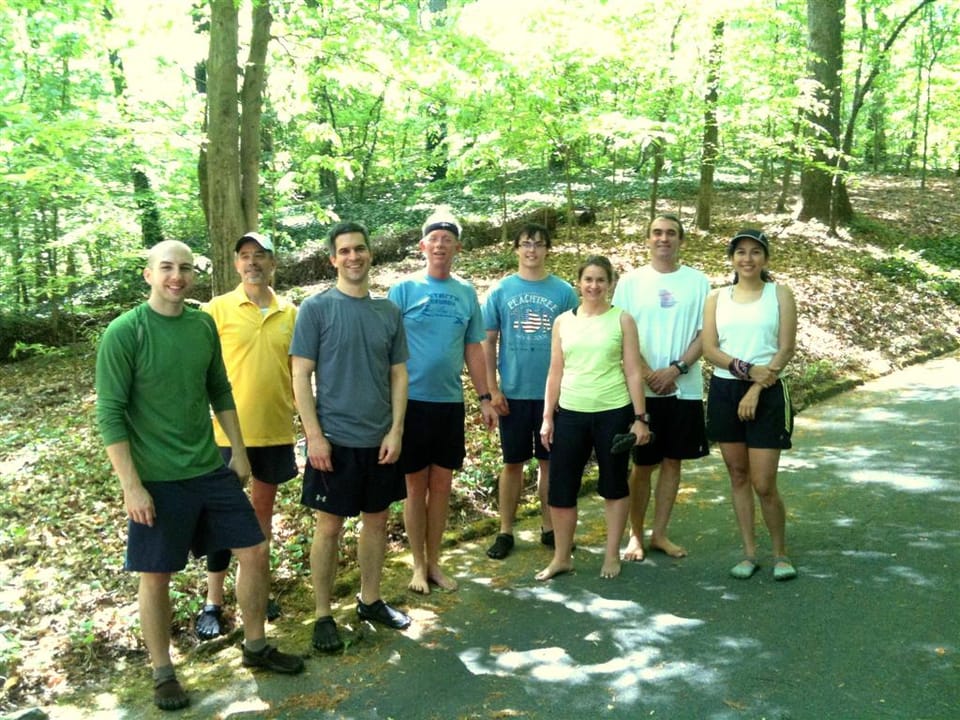 Barefoot Runners Society Atlanta Trail Run — Lots of Vibram Five Fingers (and a few bare feet!)