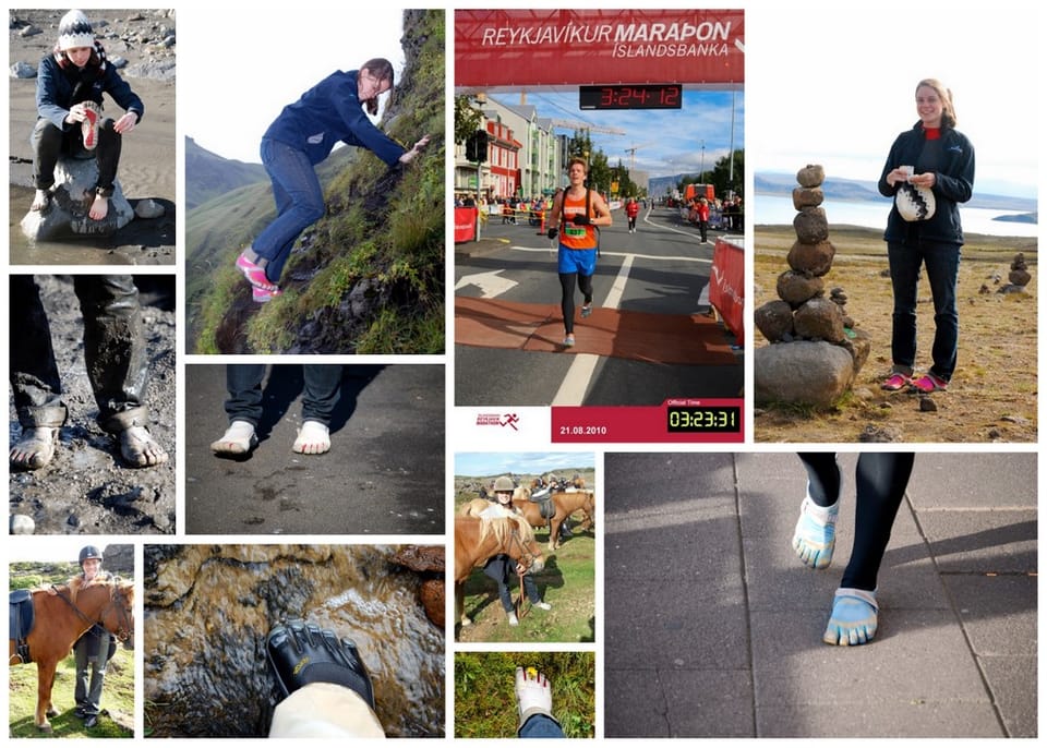 Newlyweds Run Marathon in Toe Shoes on Icelandic Honeymoon