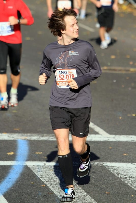 New York City Marathon in Vibram Five Fingers Speeds