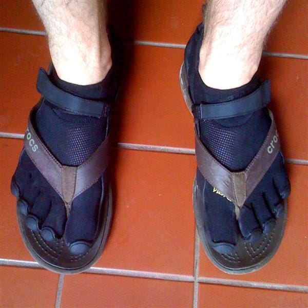 Hail, yes! Timothy has Black KSO fivefingers.