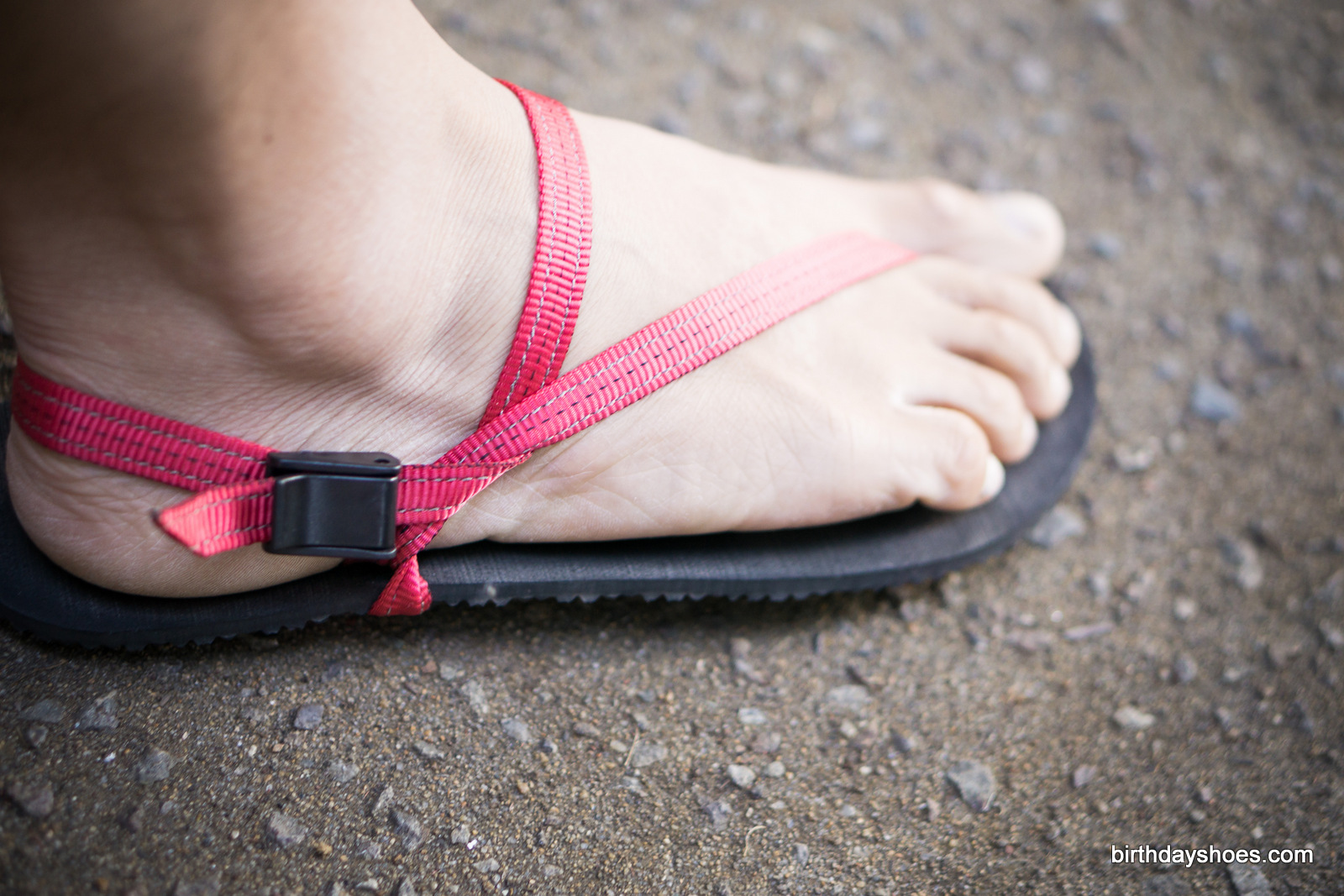 The conductive lace version of the Circadian has multiple points of adjustments, rather than having a single "fit" for the entire sandal. You can individually adjust for the tension of the main strap between the toes, the upper strap on top of your feet, and the heel strap behind the achilles