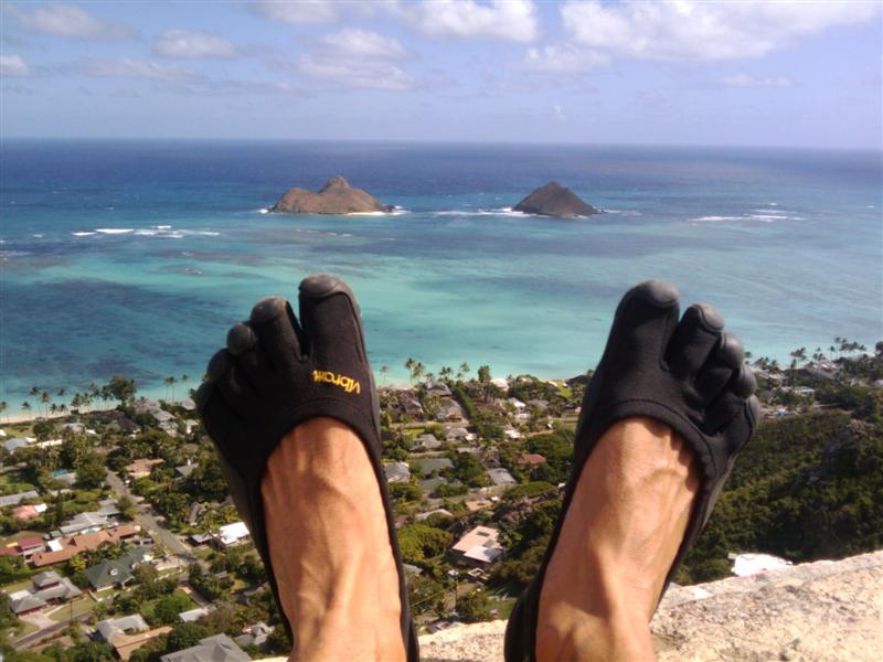 Alika's VFF-view from the Lanikai ridge in Kailua, Oahu, Hawaii.  Who wants to go to Hawaii?!