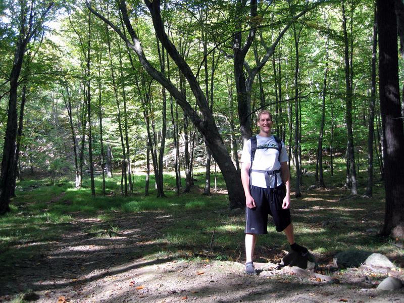 Ben in the woods of Harriman Highlands, New York.