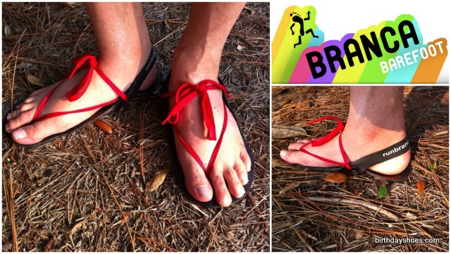 Branca Barefoot Running Sandals are a new type of minimalist sandal that features an innovative strap design (reminiscent of huaraches).
