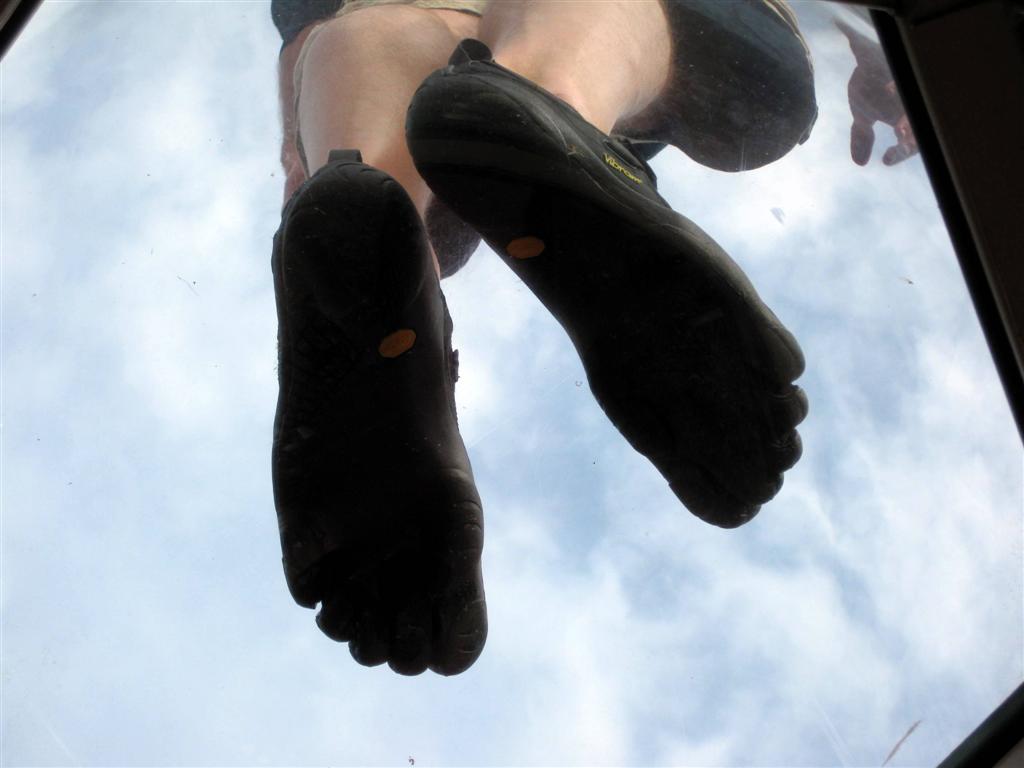 FiveFingers are so amazing that you can levitate in them!