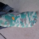 A photo of the agate, grey, camouflage soled Vibram Five Fingers KSO for women (1 of 2)