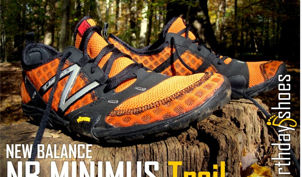 The NB Minimus Trail running shoe in orange.  This is a wear test pair provided by New Balance to test out and share with BirthdayShoes.com readers!