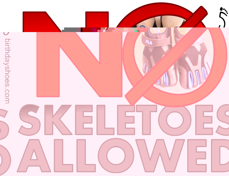 School Says No Skele-Toes Shoes Allowed - BirthdayShoes