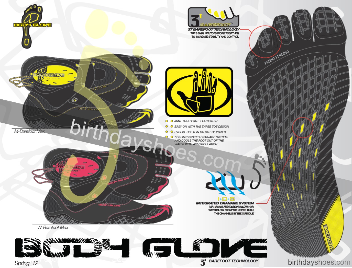 body glove 3t barefoot