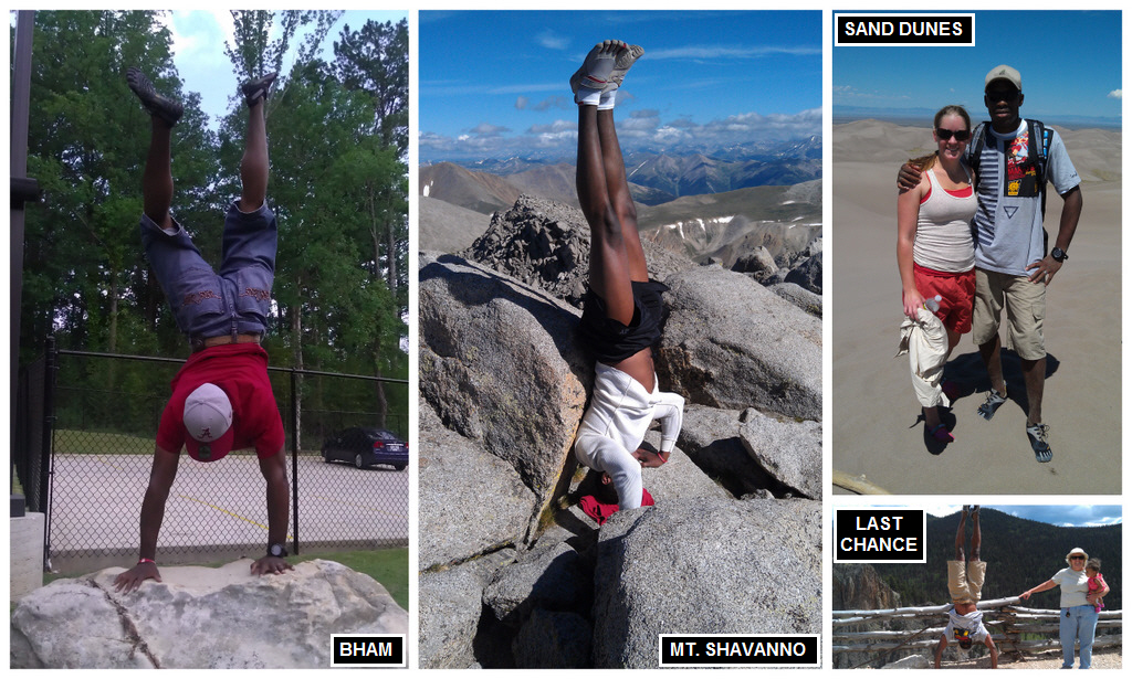 Eric on leave hits up Birmingham and Colorado in his various FiveFingers shoes.