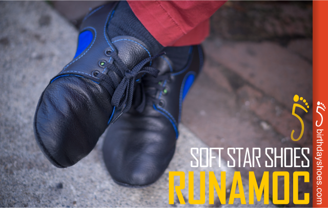 The SoftStar RunAmoc Dash with Bullhide leather soles!