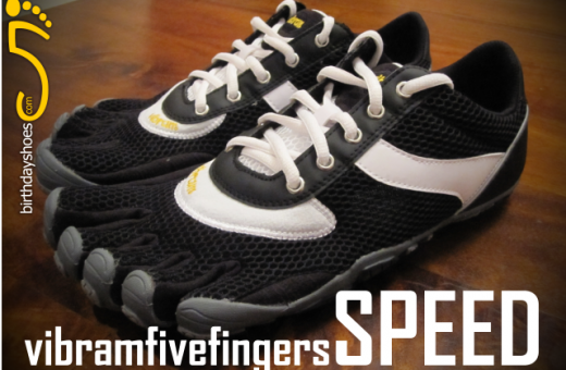 The Vibram Five Fingers Speed, the first-ever laced pair of Five Fingers, new for Spring 2010, and only available from retailers in Europe and the United Kingdom.