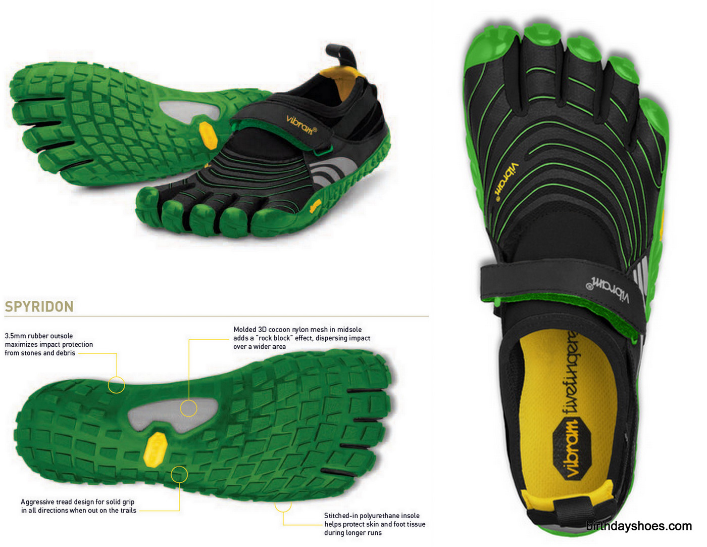 The Spyridon FiveFingers (no "LS") feature a hook and loop closure system - what many FiveFingers fans cut their teeth on.