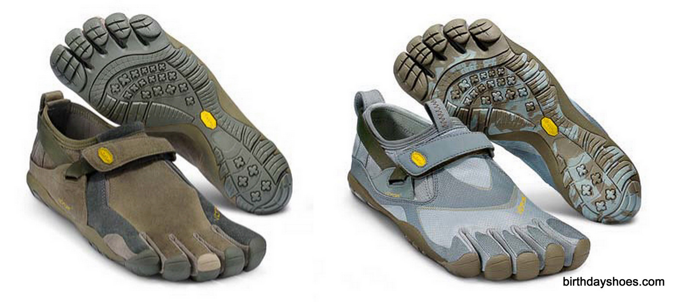 The Trek Flip (left) and Trek Pro (right) FiveFingers are Euro-only releases for Fall 2012, and are basically beefier, weather-resistant (cold and water) versions of the popular original Trek FiveFingers.